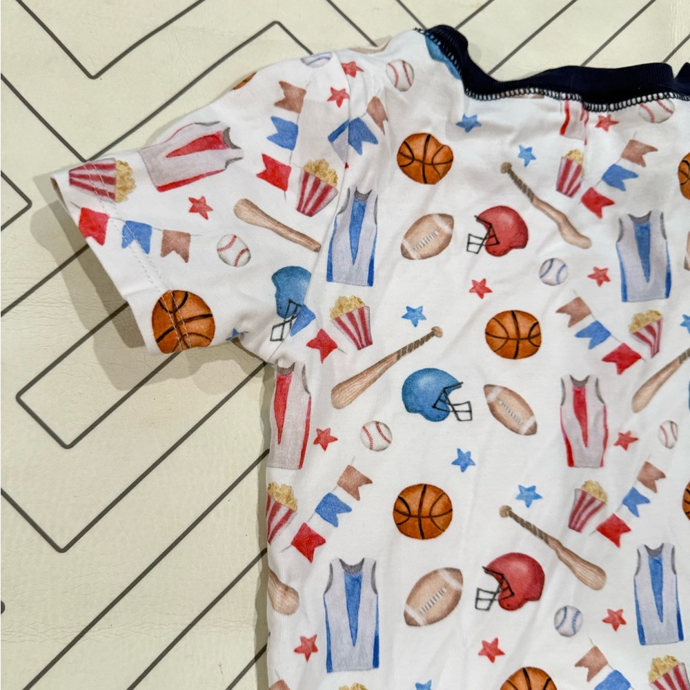 Baby Club Chic Sports Pattern Pajama Set - Picture 10 of 10